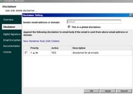 Disclaimer, S/MIME for IIS SMTP & Exchange Server screenshot